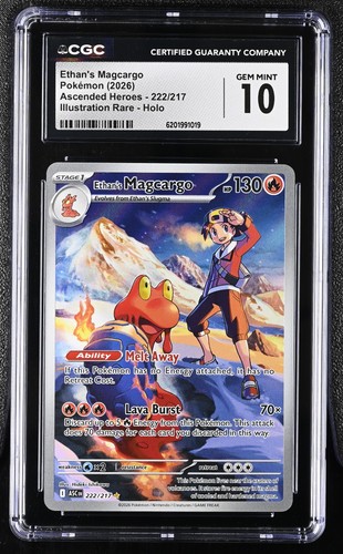 Ethan's Magcargo graded CGC 10 for sale on eBay
