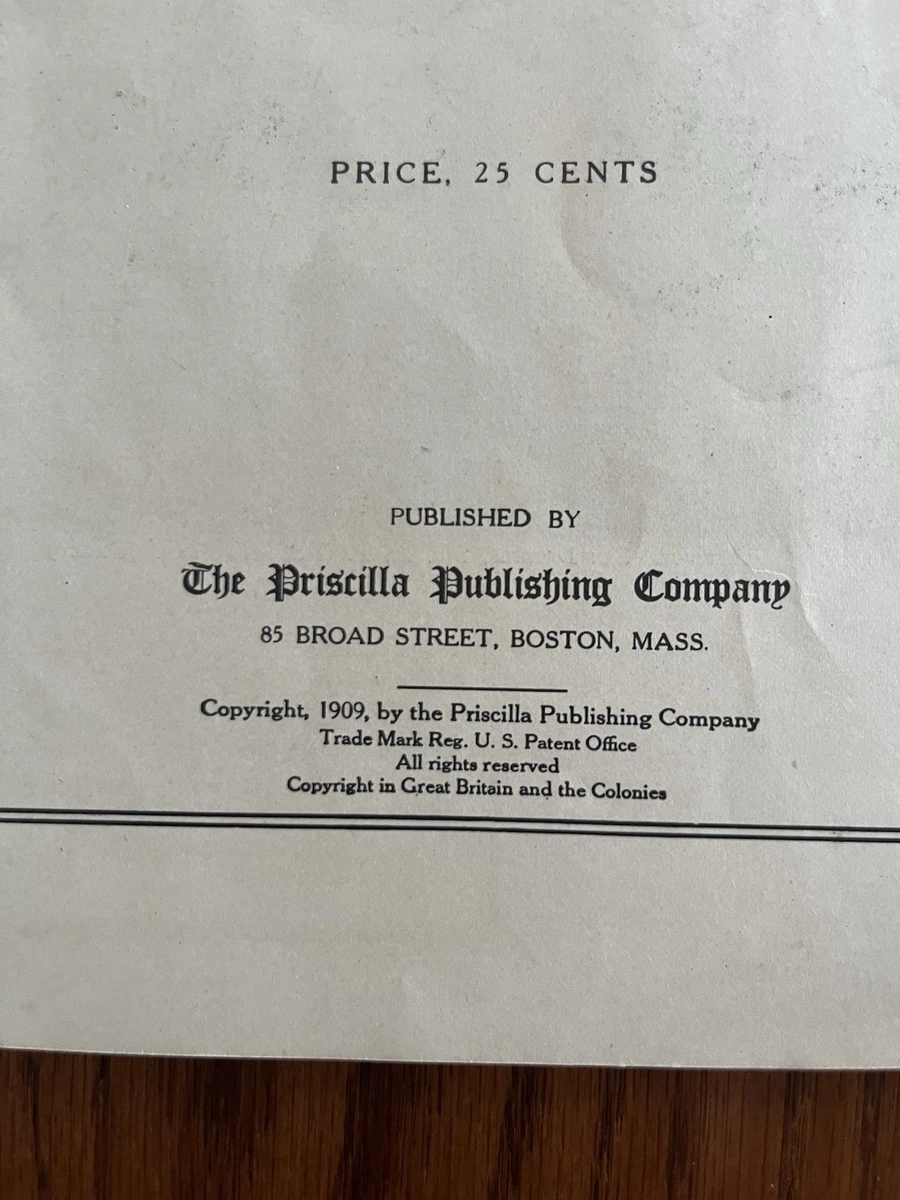 1909 Priscilla Hardanger Book Patterns Instructions