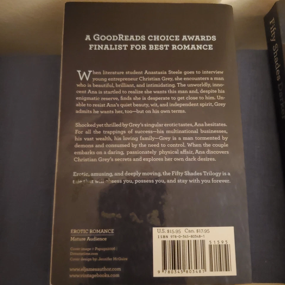 Fifty 50 Shades of Grey Book Set, Trilogy And Darker By E L James, Paperback - Image 3 of 4