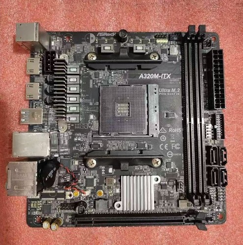 ASROCK A320M-ITX /A320TM-ITX AMD MINI-ITX Motherboard A320 AM4 DDR4 - 第 1/5 張圖片