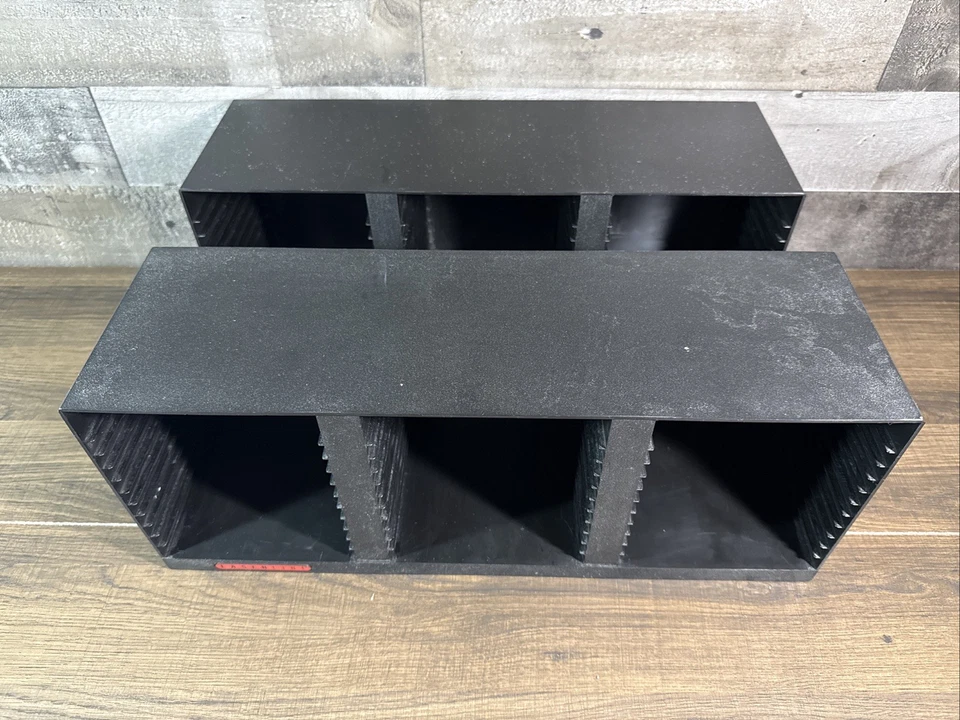 Lote de 2 / Laserline / 36 rack de almacenamiento de discos compactos / negro / montable en pared Foto 2 de 4