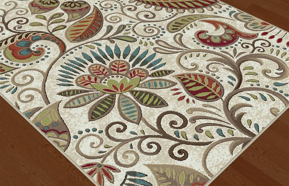 2x7 Capri Ivory Transitional Paisley CPR1011 Runner Area Rug - Approx 2'3"x7'3" - Image 2 of 2