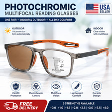 Multifocal Progressive Glass Transition Photochromic Varifocal Reading Anti-blue