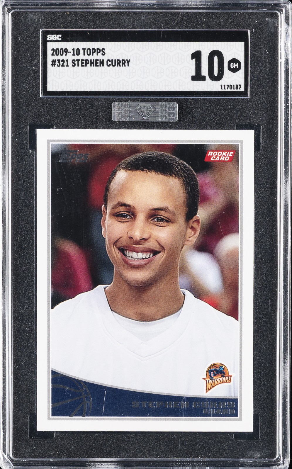 2009 TOPPS #321 STEPHEN CURRY ROOKIE RC SGC 10 view 1