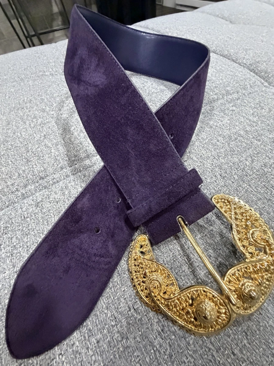 Purple Suede Belts for Women for sale | eBay display picture 1
