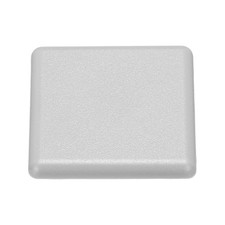 Standard Plastic Square Aluminum Extrusion End Cap Gray White 40x40mm 24pcs