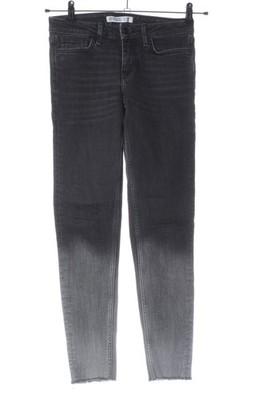 ZARA BASIC Slim Jeans Damen Jeans Gr. DE 34 schwarz-hellgrau Casual-Look