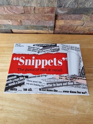 Snippets - Das Spiel mit Risiko & Rückruf Kartenspiel - NEU (Cheatwell).