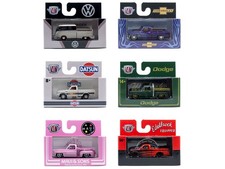 AUTO THENTICS 6 PC CAR SET RELEASE 108 IN CASES 1/64 BY M2 MACHINES 32500-108