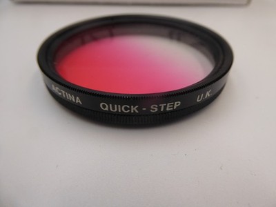 ACTINA CERISE 58mm Graduated Grad.  Filter - Case / sehr guter Zustand QUICK STEP PINK L ROT