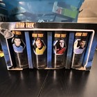 Set Of 4 Star Trek Drinking Glasses Box Damaged But Glasses Never Used — photo 1