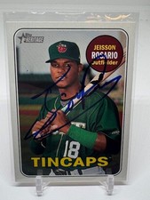 2018 Topps Heritage Minor League Edition - Jeisson Rosario #37 (RC) SIGNED