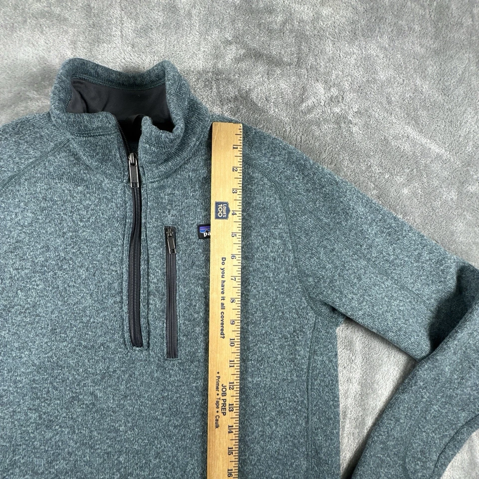 Patagonia Better Sweater Mens S Green 1/4 Zip Fleece Pullover Outdoors Pocket - Image 4 of 4