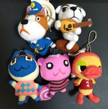 Super Animal Crossing Collection Mascot Key Chain Set of 5 Retro #df229c