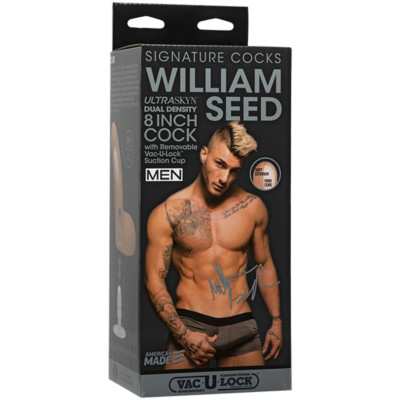 William Seed 8'' Ultraskyn Lifellike Cock Removable Vac-U-Lock Suction Cup