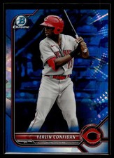 Yerlin Confidan 2022 Bowman Draft Chrome Sapphire Edition Card #BDC-199
