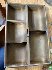 Antique Brass Cash Drawer / Stationer / Watch / Jewellery Box