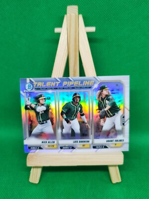 Luis Barrera/Nick Allen/Grant Holmes 2021 Bowman Chrome Talent Pipeline #TP-OAK