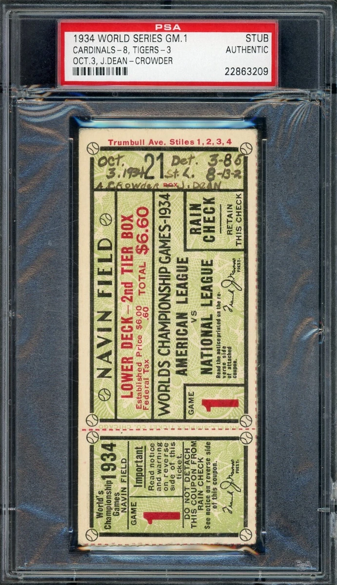 1934年 日米野球チケット半券 1934 Year Vintage Sports Ticket Stubs for sale | eBay