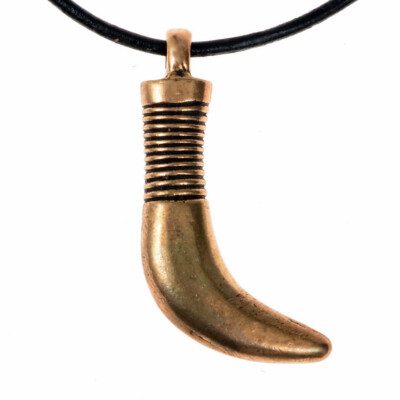 Bärenzahn Amulett - Wikinger Anhänger Zahn Halskette Viking Bear Tooth Pendant