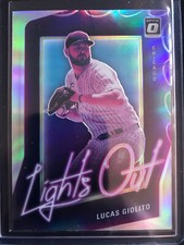 Lucas Giolito Lights Out Holo Silver Panini Donruss Optic 2021