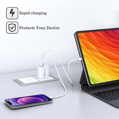20W USB Type-C Wall Fast Charger PD Power Adapter For iPhone 16 15 14 12 13 Lot - Picture 7 of 20