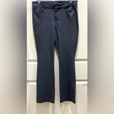 Old Navy SZ 10 Dark Heather High Rise Pixie Secret Smooth Pockets Flare Pants