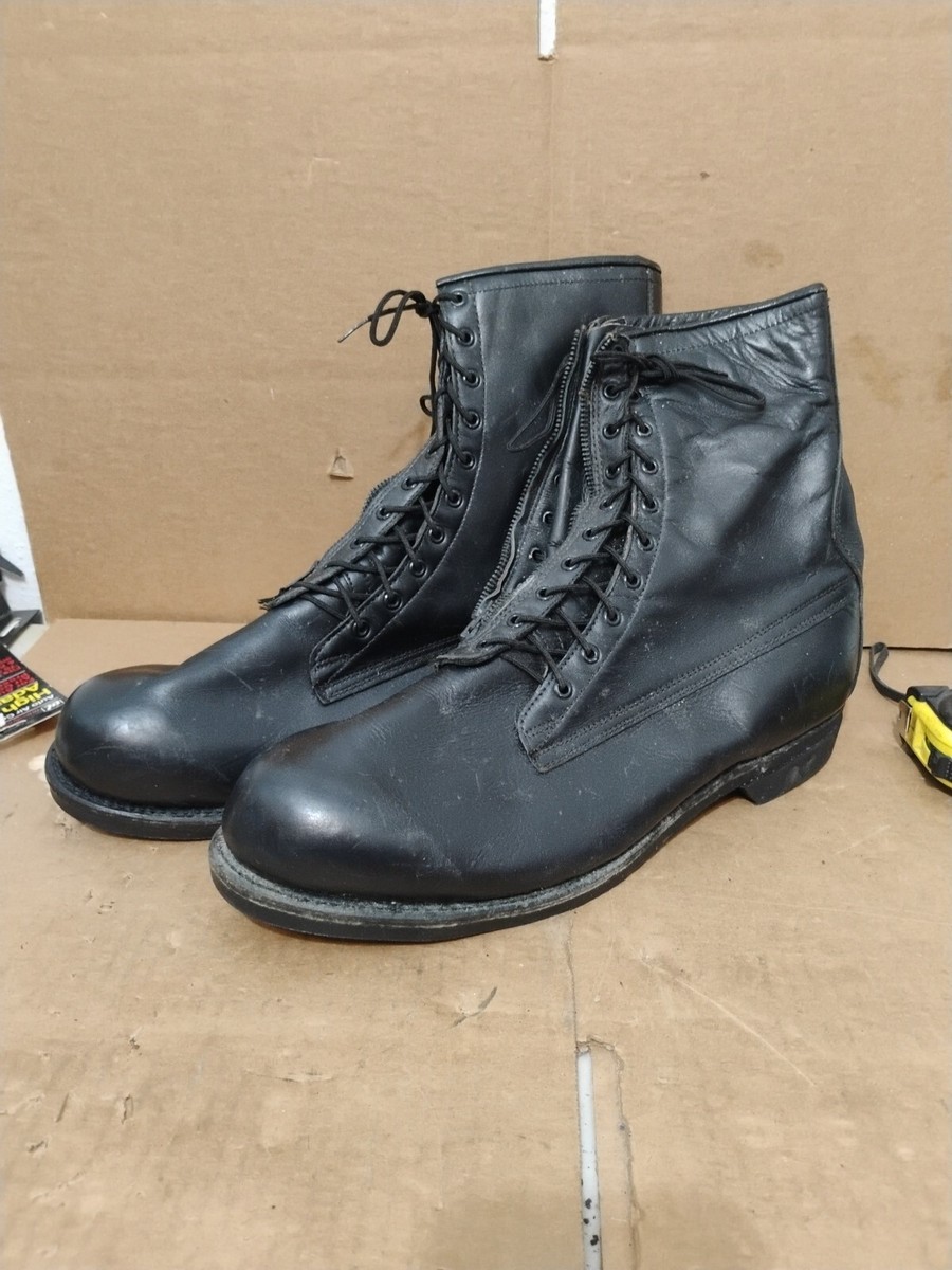 未使用 70S ADDISON SHOE COMPANY コンバットブーツ 26 Vintage 1974 Addison Shoe Company Military Combat Boots Black Mens