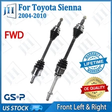 OE Front Pair Left Right CV Axle Shaft For 04-10 Toyota Sienna V6 3.3L 3.5L FWD