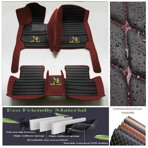 For Dodge Challenger RT Scat Pack Car Floor Mats Custom Auto Carpet Waterproof - Imagen 38 de 44