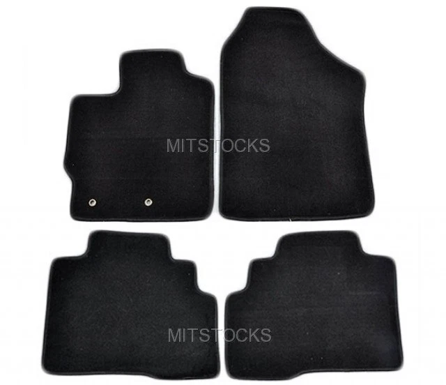 2010-2014 Toyota Yaris Floor Mats Liners Full Set All Weather Black