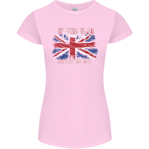 If This Flag Offends You Union Jack Britain Womens Petite Cut T-Shirt - Picture 4 of 67