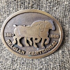 Belgian Centennial 1887 - 1986 Belt Buckle