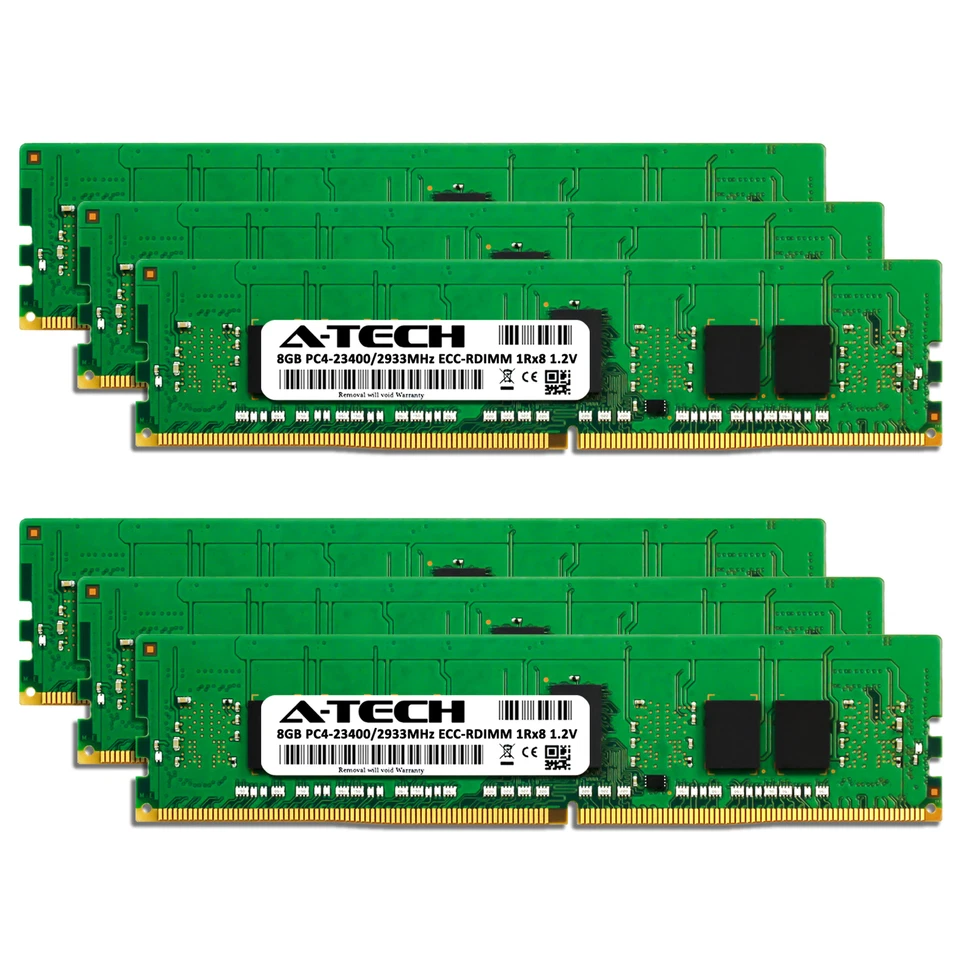 48GB Kit 6x 8GB PC4-2933Y REG DDR4 23400 Memory RAM for APPLE MAC PRO 2019 A1991 - Image 2 of 4