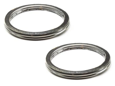Joint D'Échappement Set De 2 Pièces Pour Honda CB CX GL Kawasaki KX ZR Suzuki DL - Photo 1/4