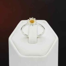 925 Sterling Silver Sunflower Ring, Flower Ring, Sterling Silver Ring