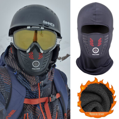 Winter Warm Fleece Ski Motorcycle Face Mask Windproof Breathable Full Face Cover
