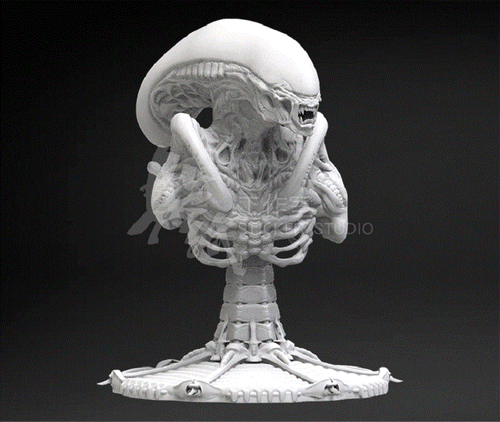 Alien Bust 3D Printing Unpainted Figure Model GK Blank Kit New Hot Toy In Stock - Picture 2 of 8
