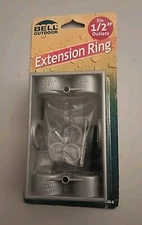 Hubbell Bell Outdoor 5400-5 Weatherproof Extension Box Adapter 1-Gang Gray