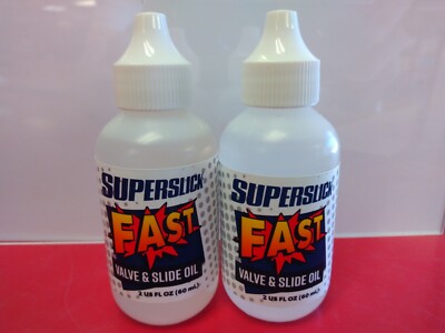 2 Bottles - 2 oz. SuperSlick Fast Valve, Slide Oil-Similar to AL Cass Valve Oil