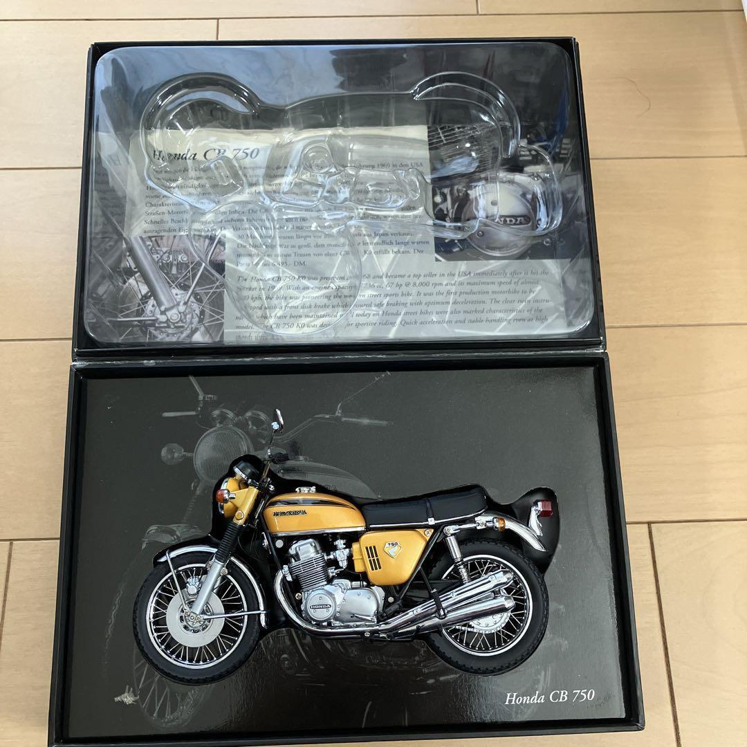 ミニチャンプス 1/6 HONDA CB750 ゴールド ミニカー バイク模型 Mini Champs HONDA CB750 Candy Gold 1/12 Scale Classic Bike