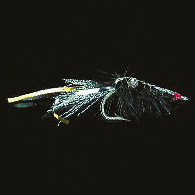 Jenzi Dega Shrimp Fly Dorschfliege 1/0 - schwarz silber (7741-100)