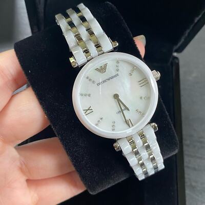 Emporio Armani AR1488 White Ceramic Watch