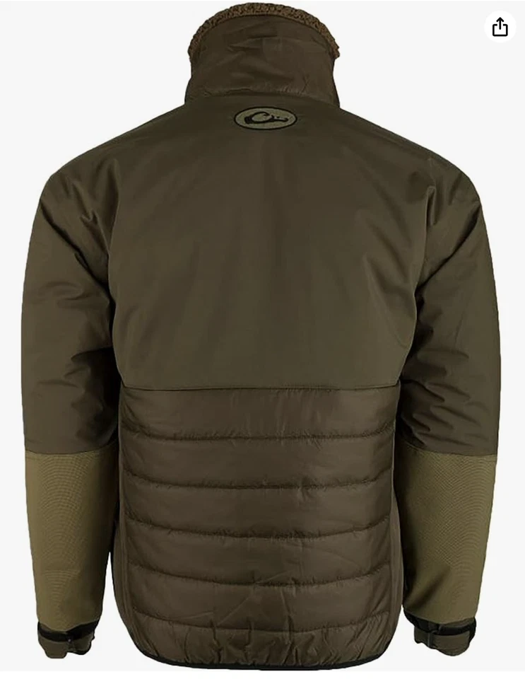 Drake Waterfowl Insulated Jacket Late Season 1/4 Zip Double Down Eqwader DW7335 - Image 3 of 4