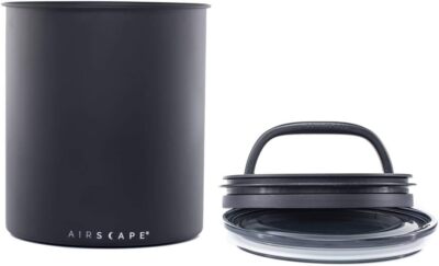 Coffee Storage Canister Large Food Container Airtight Lid 2-Way Valve Preserve