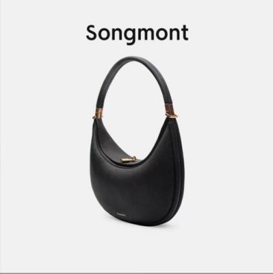 【MUCENT♥] New Moon Shoulder Bag Unisex Beige Kora Metallic-Accent Moon Bag - CHARLES & KEITH US