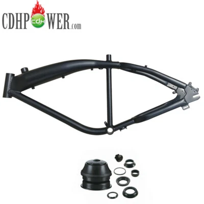 CDHPOWER Black Felt Faker Gas Tank Frame 3.4L with Headset-Gas Motorized Bicycle