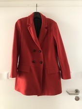 50er Hepburn Winterjacke Wintermantel Jacke Mantel Rot Größe 38 M