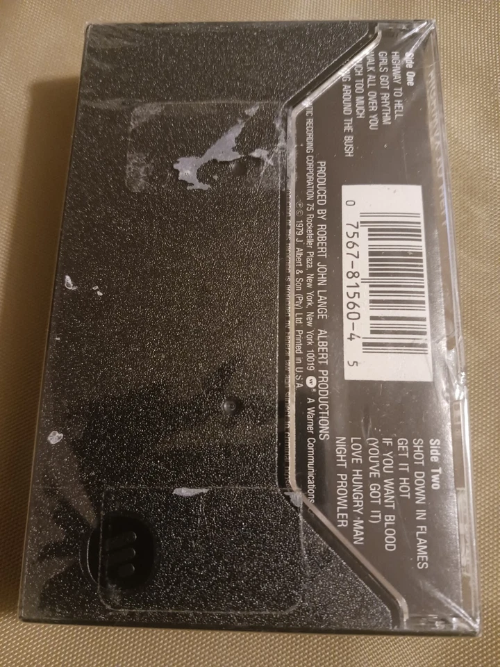 AC/DC - HIGHWAY TO HELL Cassette 1979 Atlantic - **NEW SEALED** - Image 2 of 4