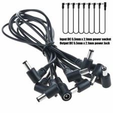 8 way Daisy Chain Cable For Electric Guitar Effect Pedal Power Supply Adapter 9V